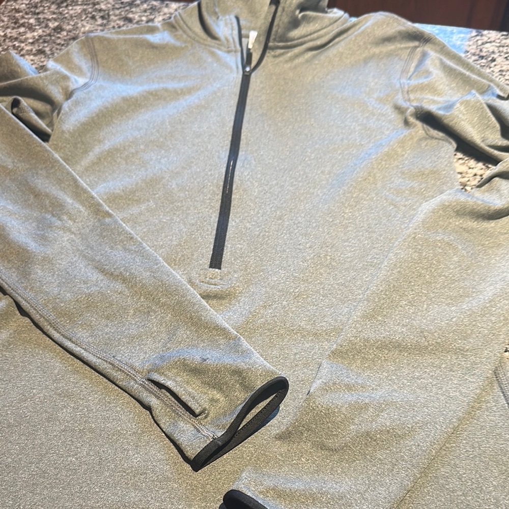Gray Quarter-Zip Pullover